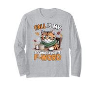 L'automne est Mon deuxième Chat drôle préféré de F Word Manche Longue