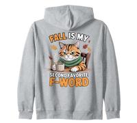 L'automne est Mon deuxième Chat drôle préféré de F Word Sweat à Capuche