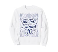 L'automne où J'Ai EU 10 Ans, Joli 10e Anniversaire d'automne Sweatshirt