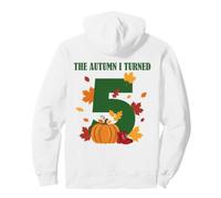 L'automne où J'Ai EU 5 Ans, Une Citrouille Minimaliste, 5e Anniversaire Sweat à Capuche