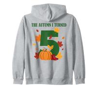 L'automne où J'Ai EU 5 Ans, Une Citrouille Minimaliste, 5e Anniversaire Sweat à Capuche