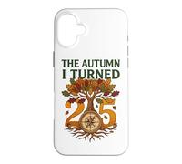 L'automne où J'Ai fêté Mes 25 Ans Vintage Fall Birthday Coque pour iPhone 16 Plus