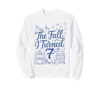 L'automne où J'Ai fêté Mes 7 Ans, Joli 7e Anniversaire d'automne Sweatshirt