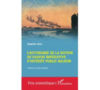 L'autonomie de la notion de raison impérative d'intérêt public majeur - Baptiste Clerc - L'harmattan - broché - Etude