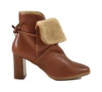 L'Autre Chose, Femme, Chaussures, Brun, Taille: 41 EU Bottines en Cuir avec Doublure en Peluche