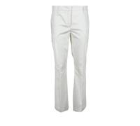 L'Autre Chose - Pantalon en coton et élasthanne - Femme - Pantalons - Blanc - Taille: 40 FR