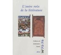 L'autre voix de la littérature N° 75-76 - Nicole Belmont - Inalco Presses - broché - Revue