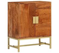 Lauuoeriau Home & Garden Meubles Buffet en bois massif d'acacia 60 x 35 x 75 cm