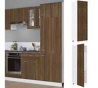 Lauuoeriau Maison & Jardin,Meubles-Réfrigérateur-Armoire Lyon Chêne Brun 60x57x207cm Bois d'ingénierie