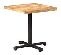 Lauuoeriau Maison & jardin, Meubles-Table Bistro Carré 70x70x75 cm Bois de manguier cru