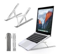 Lauviomify Support Ordinateur Portable,Alliage D'aluminium,Support pour Ordinateur Portable,Réglables en Hauteur sur 6 Niveaux avec MacBook, Lenovo, HP, Autres Laptops Tablettes 10” - 15.6”