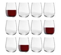 LAV 12x Gaia 475ml Verres à Vin Rouge sans Pied - Grand Verre Blanc Rose Pas de Tige Cocktail Party Gobelet à Boire Ensemble-Cadeau - by
