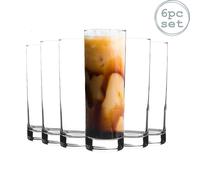LAV 6 pcs Ada Highball Glasses Set - Moderne Long Drink Collins verre à cocktail Tumblers - Fine Rim - 315 ml