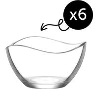 LAV 6-PLG. Bols en verre Vira 310ml Bols Coupe à dessert Verres à apéritif