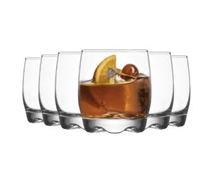 Lav 6x Adora Whisky Lunettes Jus d'eau Cocktail Tumblers 290ml Clear