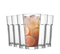 Lav 6x Aras Highball Lunettes Jus d'eau Cocktail Tumblers 360ml Clear