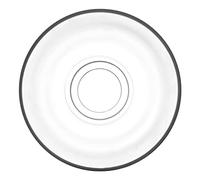 LAV 6X Clair 10cm Klasik Soucoupe Tasse è Thè en Verre - Petit Ancien Cuisine Cafè Cappuccino Espresso Tasse è thè Assiettes