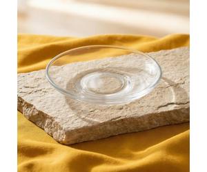 LAV 6X Clair 10cm Klasik Soucoupe Tasse è Thè en Verre - Petit Ancien Cuisine Cafè Cappuccino Espresso Tasse è thè Assiettes