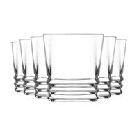 Lav 6x elegan Whisky Lunettes à base d'eau Cocktail Tumblers 315ml Clear