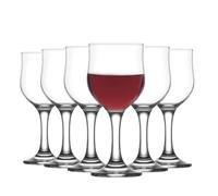Lav 6x Nevakar Verres de vin Vintage Vintage Goblets 240ml Clear