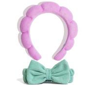 LAV KIDS Bandeau à bulles pour enfants, tissu doux et absorbant - Violet et jaune, taille unique (menthe lavande)