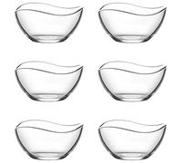 Lav Vira Lot de 6 bols en verre de 215 ml pour dessert et entrée
