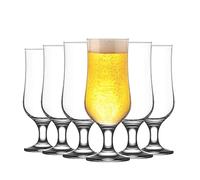 LAV Nevakar Verres à bière Set - Bières Artisanales, Ale et cidre - 385ml - Paquet de 12
