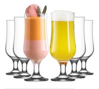 LAV Verre Cocktail Originaux, Lot de 6, 385ml, 100% SANS PLOMB - Verres à Cocktail, Smoothie, Pina Colada, Milkshake, Mojito
