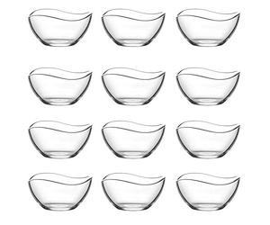 LAV Vira Lot de 12 bols en verre 215 ml pour dessert et entrée