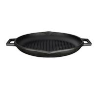 Lava Cookware LV Eco GT 30 T5 Poêle Grill Integral Poignées en métal, diamètre 30 cm, en Fonte Noir