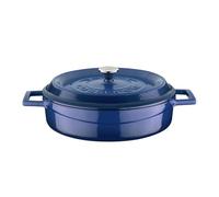 Casserole en Fonte bleu H 65 mm 1