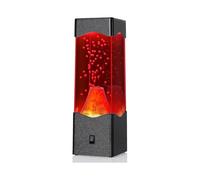 Lava Lamp for Adults, Usb Powered Volcano Lava Lamps, Room Office Desktop Decoration Mood Night Light, Novelty Gifts for Boys Girls Kids (black)