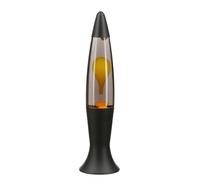 Easylight ROXY Lampe à lave Noir/gris/jaune Design rétro 40 cm de haut Lampe de table pour chambre à coucher salon