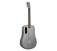 LAVA Me 4 Guitare électro-acoustique en fibre de carbone - Guitare audio intelligente de voyage avec écran tactile de 3,5 pouces, système HILAVA 2.0, modèle pour droitiers et technologie FreeBoost 3.0