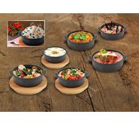 LAVA METAL Assiette de service en fonte 17x25 cm