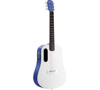 LAVA Music ME Play 36"" Deep Blue / Frost White guitare électro-acoustique folk connectée avec housse Lite Bag