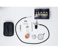 LAVA Shisha Embout portable pour bouteille avec étui et tête de cheminée Chromé