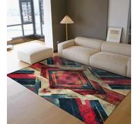 Lavable 60x120 Tapis pour Salon Géométrie Abstraite Grand Espace Chambre Salle à Manger Moquette aztèque résistante aux Taches Vintage texturé d’Amis Bureau de Jeux