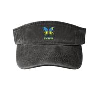 Lavable Casquettes De Pêche Papillon Drapeau Rwandais Chapeaux Randonnée Réglable Casquette De Baseball pour Extérieur, Homme, Femme