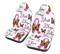 Lavable Couverture Siège Auto Papillon Rubans Roses De Foi Car Seat Cover Duster Seat Covers Set pour Suvs, Vehicles, Trucks, 52X138Cm