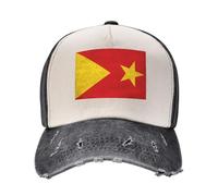 Lavable Denim Casquette Drapeau Vintage De La Région du Tigré Chapeaux Randonnée Sportive Casquette De Baseball pour Cadeau, Running, Faire De La Pêche