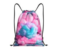 Lavable en Machine Sacs À Cordon Imprimé Barbe À Papa Rouge Sac De Jeu Haute Qualité Résistant Sac De Gym pour Plage, Natation, Les Voyages