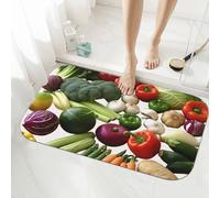 Lavable Paillasson Introduction de Divers légumes, Tapi de Sol d'intérieur, Chambre, Cuisine, Intérieur, Durable Tapi de Douche 40X60cm