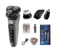 Lavable, rechargeable, portable, étanche, indolore, rasoir électrique multifonction, chargeur USB, machine pour hommes, tondeuse à barbe étanche, outil de toilettage pour hommes, rasoir quatre en un,