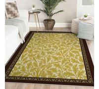 Lavable Tapis 60x90 dans l entrée carpette Doux à Poils Bas Nursery Cuisine Descente de lit Jardin Rustique léger intérieur antidérapant Fin pour Salon Chambre chêne Jaune