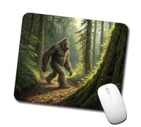 Lavable Tapis de Bureau Bigfoot randonnée Mouse Pad Mousepad 25x30cm pour PC,Souris,Bureau
