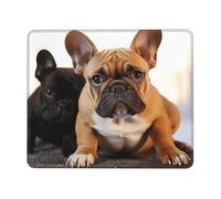 Lavable Tapis de Gaming, Bouvier français Mignon, Base en Caoutchouc Tapis de Souris, Gamer Mouse Pad, 25X30cm, Claviers, Bureau, Souris