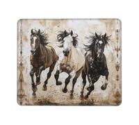 Lavable Tapis de Souris de Jeu, Impression d'art de Chevaux Courant Souris de Bureau résistant à Usure Tapis Souris pour Claviers Jeux Ordinateur