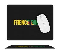 Lavable Tapis de Souris de Jeu Logo de la Guyane française Gaming Mousepad Gamer Mouse Pad 25x30cm pour Bureau,Claviers,Les capteurs de Jeu