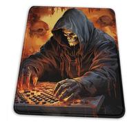 Lavable Tapis De Souris De Jeu Skull Grim Reaper Joue À des Jeux Amusants 25X30Cm, Gamer Mouse Pad Résistant À Usure Tapis Souris pour Ordinateur Pc Les Capteurs De Jeu